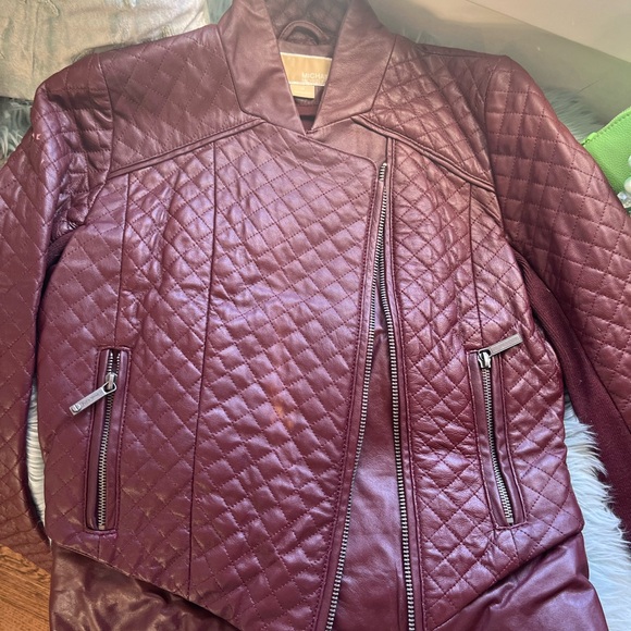 Michael Kors Leather Jacket - Picture 4 of 8